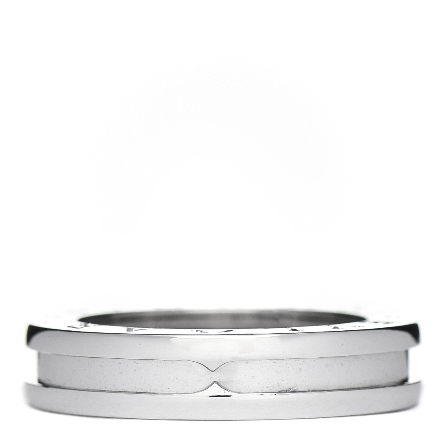 Bulgari 18K White Gold B.Zero1 One-Band Ring 50 5.25 1 of 5