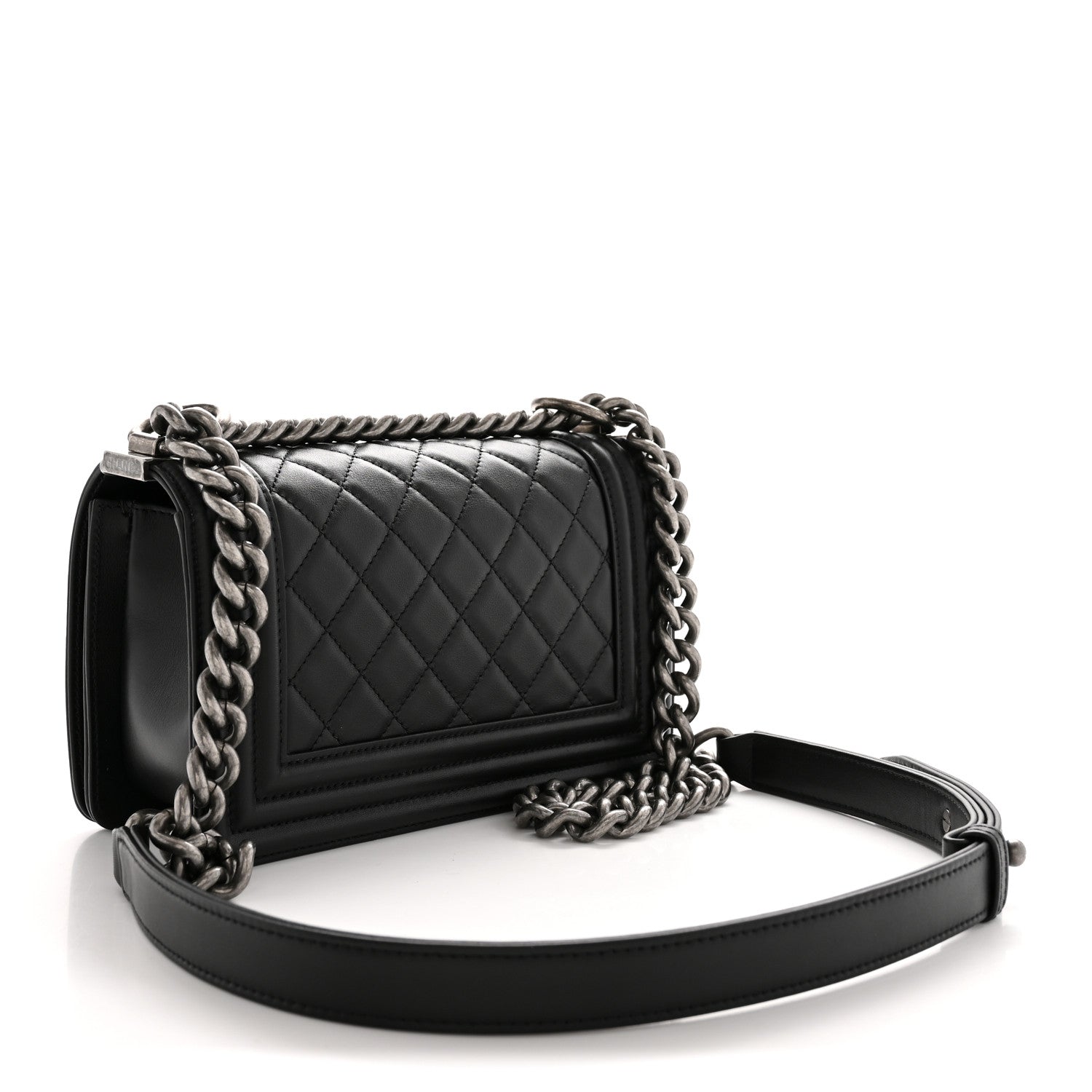 Chanel Lambskin Quilted Small Boy Flap Black 3 of 11