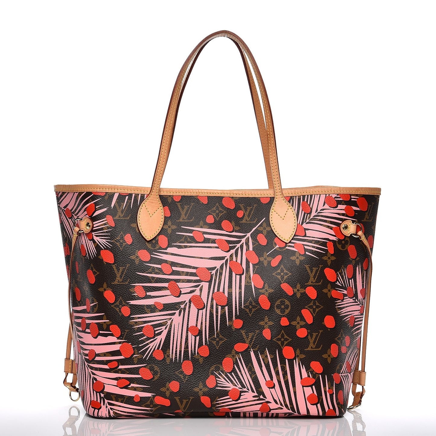 Monogram Jungle Dots Neo Neverfull MM Sugar Pink Poppy