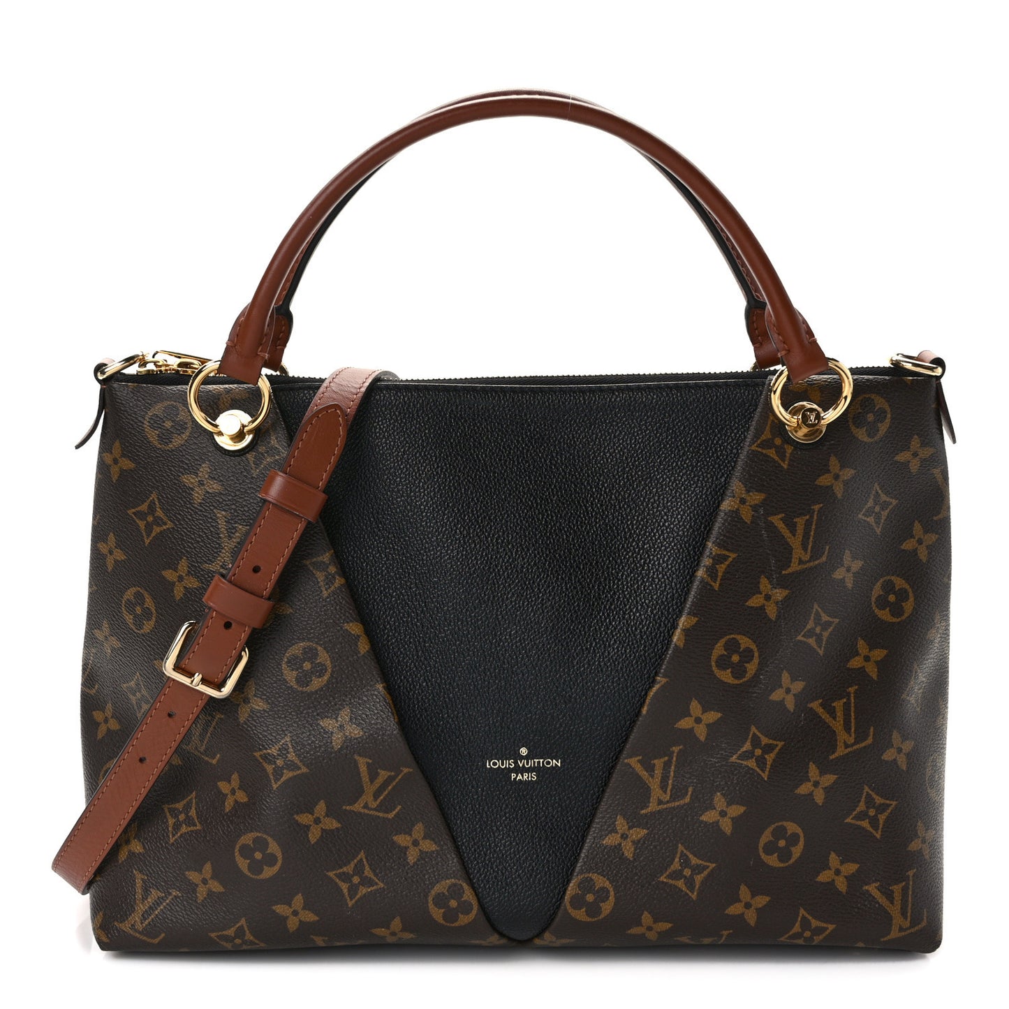 Monogram V Tote MM Black