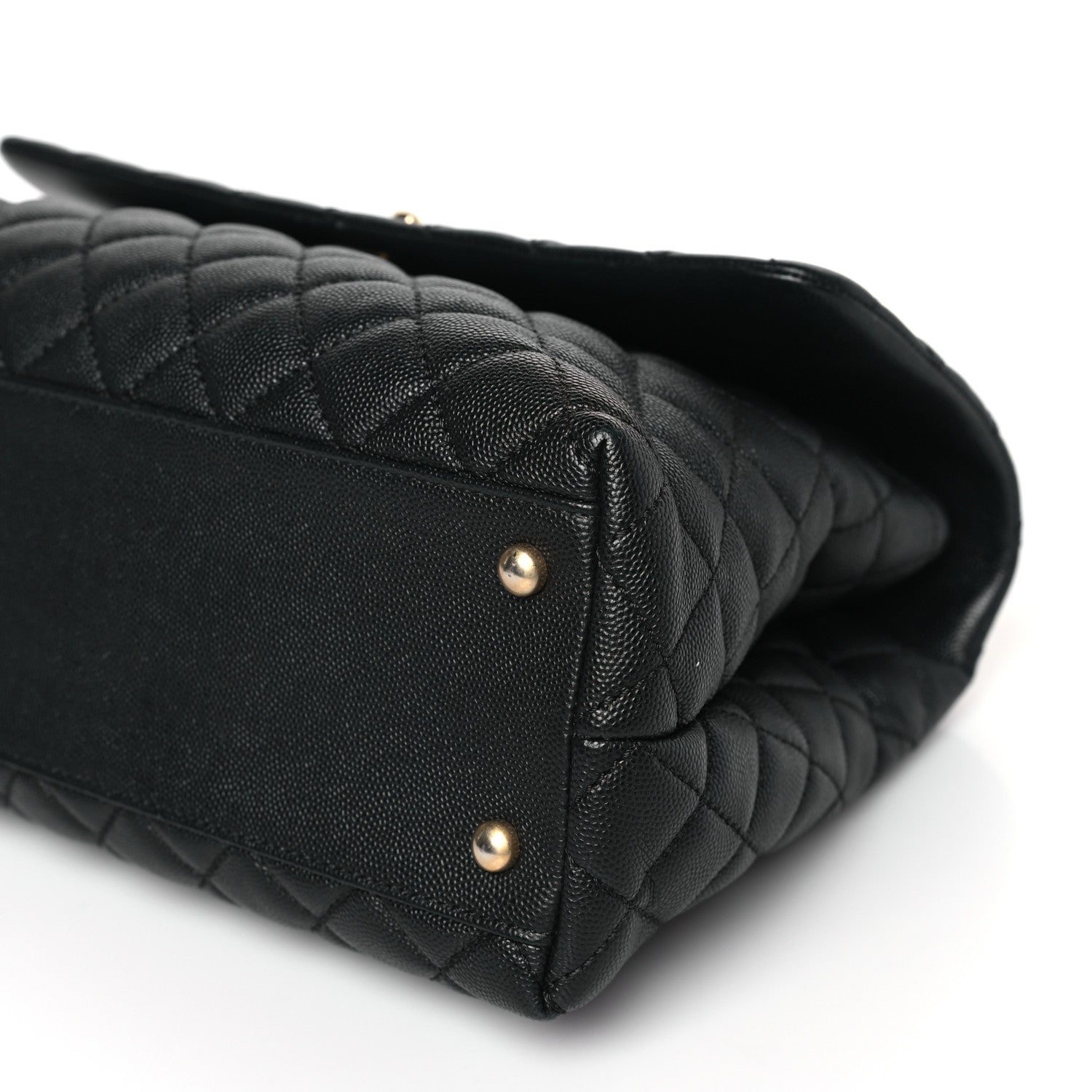 Chanel Caviar Quilted Medium Coco Handle Flap Black 9 of 9