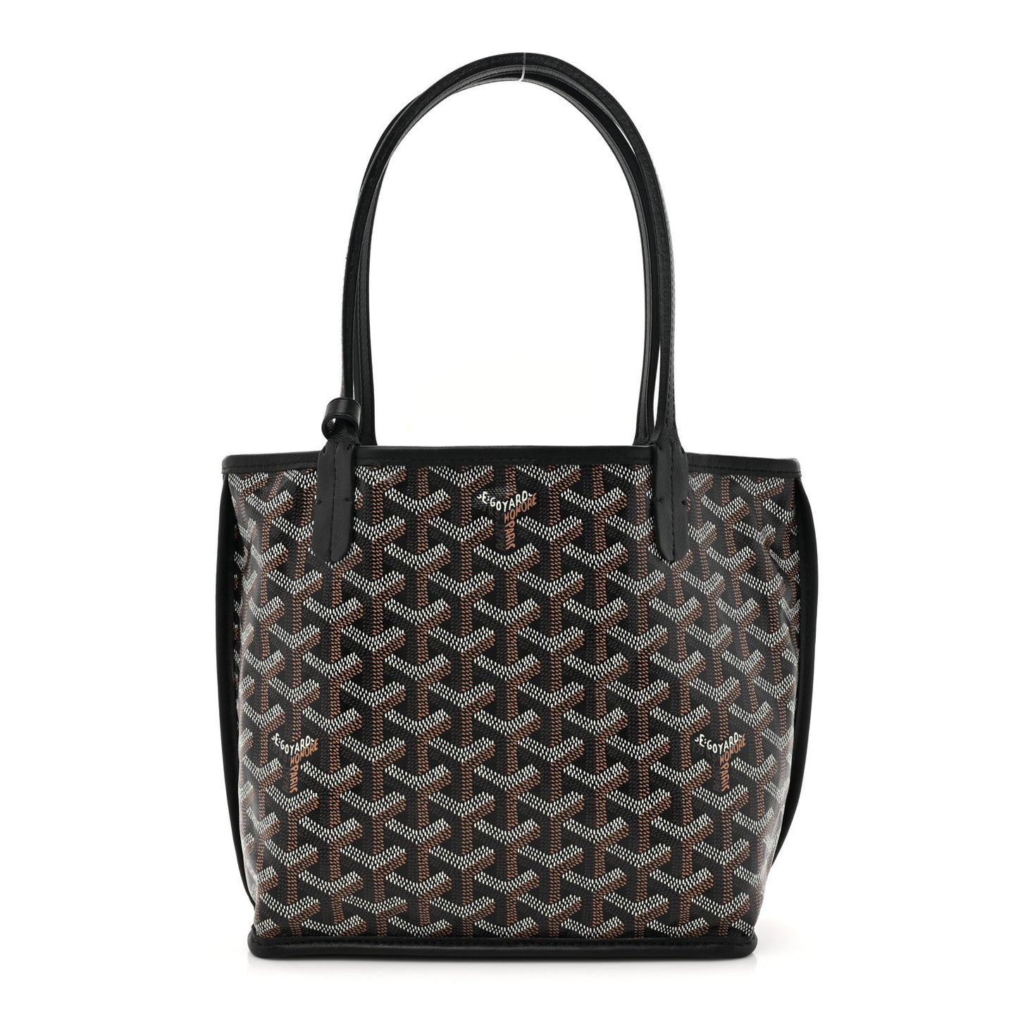 Goyardine Reversible Mini Anjou Black