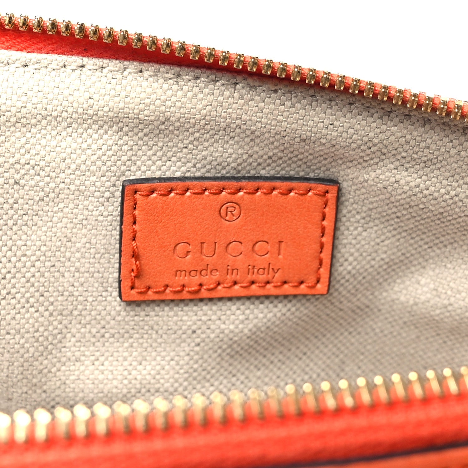 Gucci Calfskin GG Matelasse Mini Top Handle Bag Spring Orange Natural 6 of 10