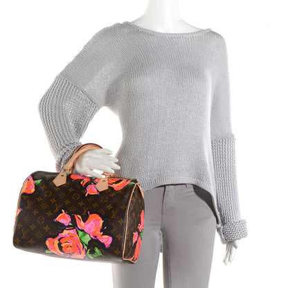 Louis Vuitton Monogram Roses Speedy 30 2 of 8