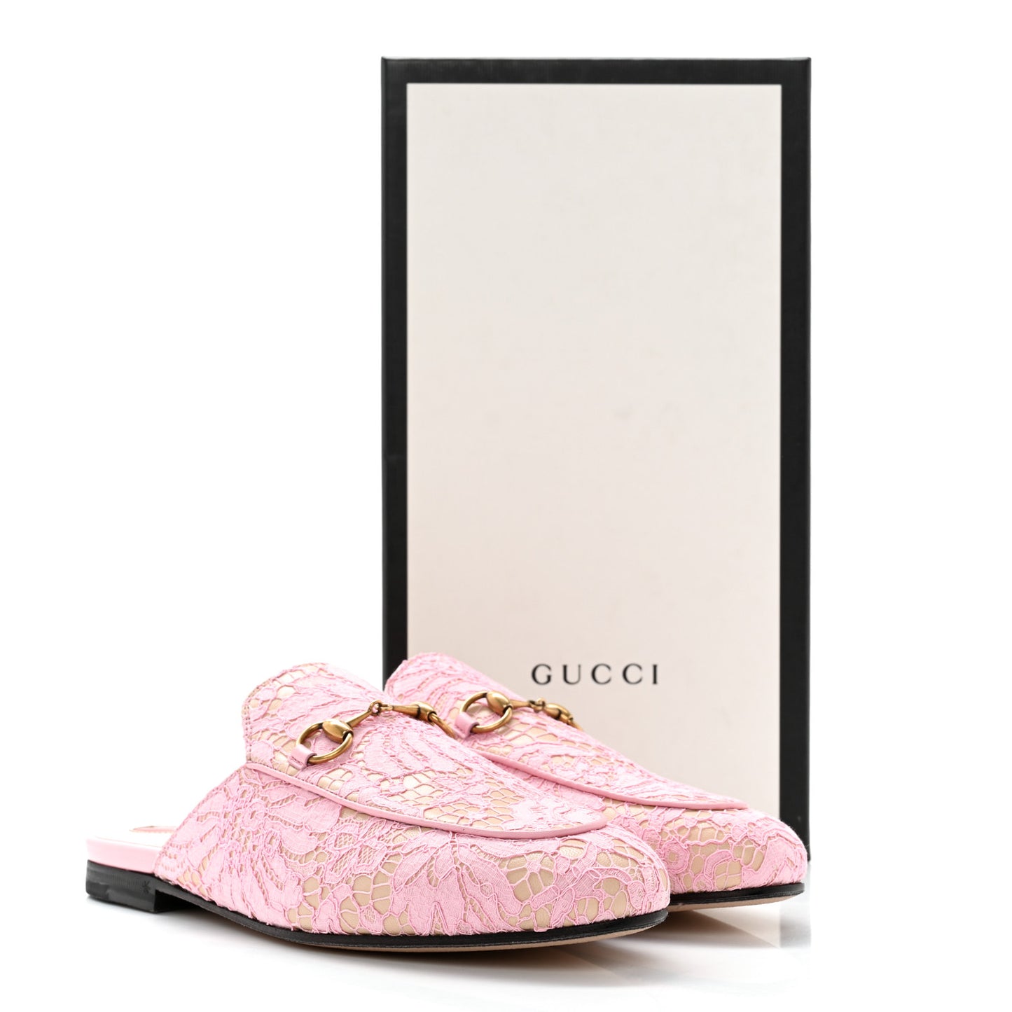 Lace Malaga Kid Womens Princetown Slippers 37.5 Sugar Pink Skin Rose