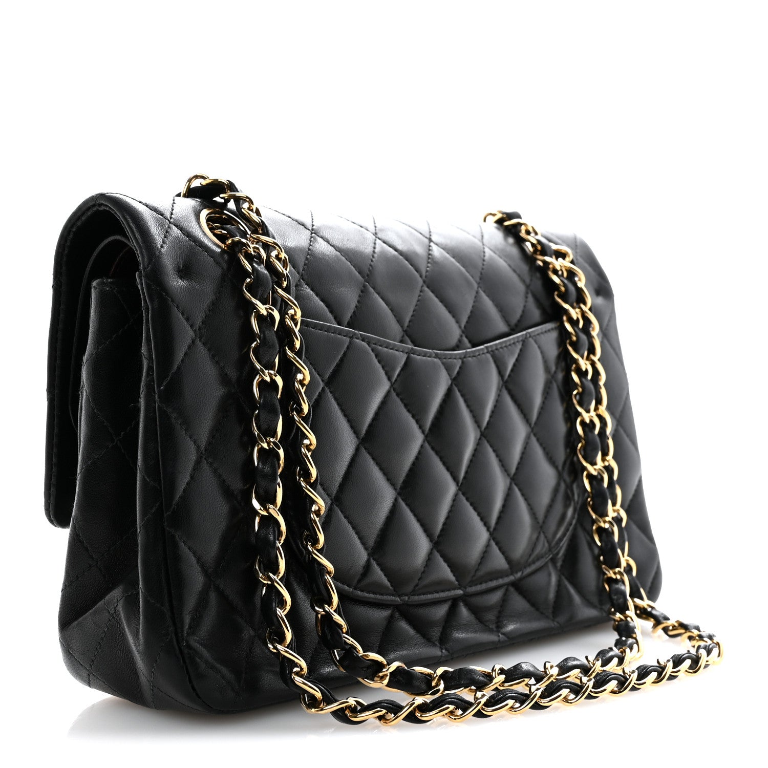 Chanel Lambskin Quilted Medium Double Flap Black 3 of 13