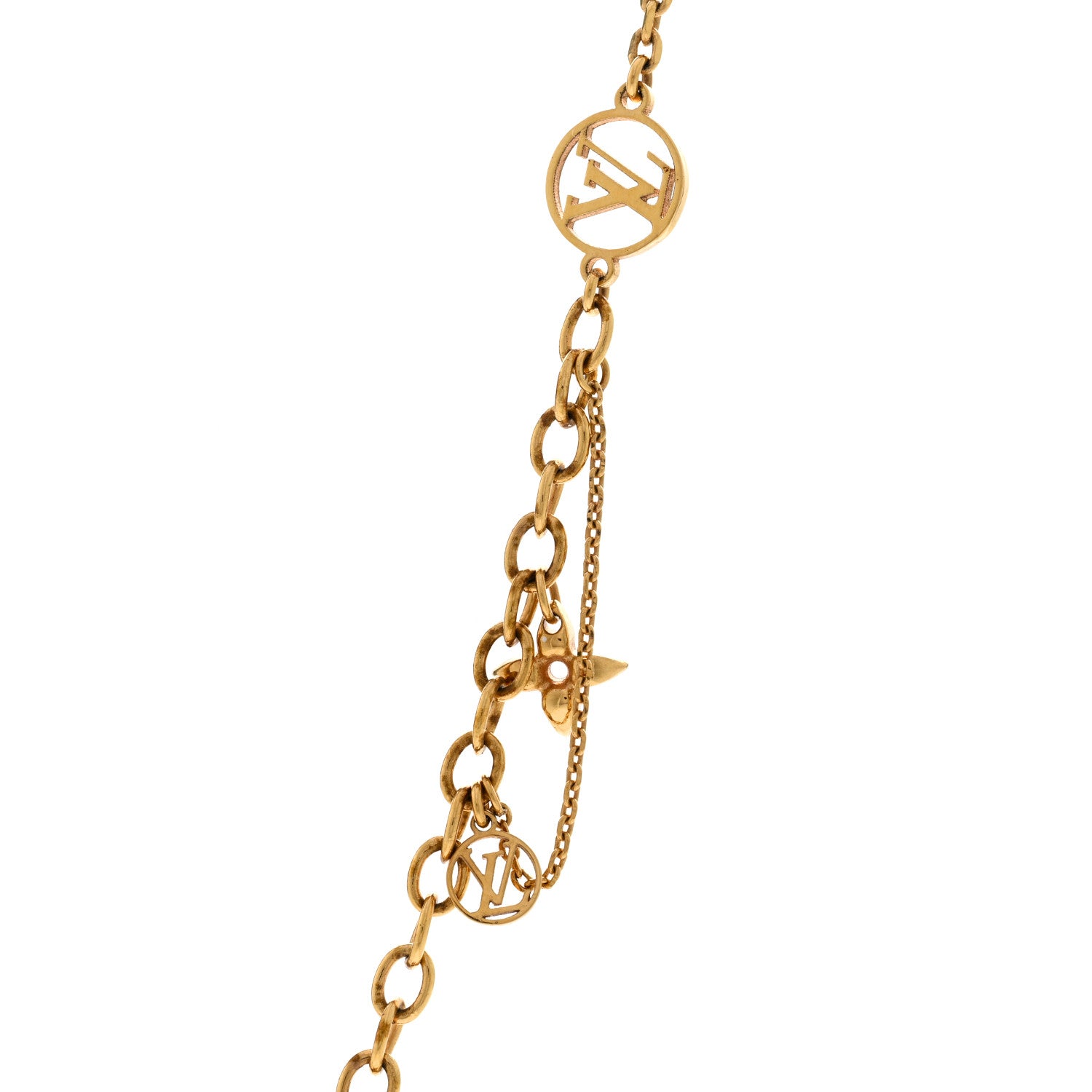Louis Vuitton Metal Blooming Supple Necklace Gold 4 of 6