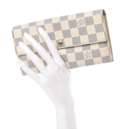 Louis Vuitton Damier Azur Sarah Wallet 2 of 18