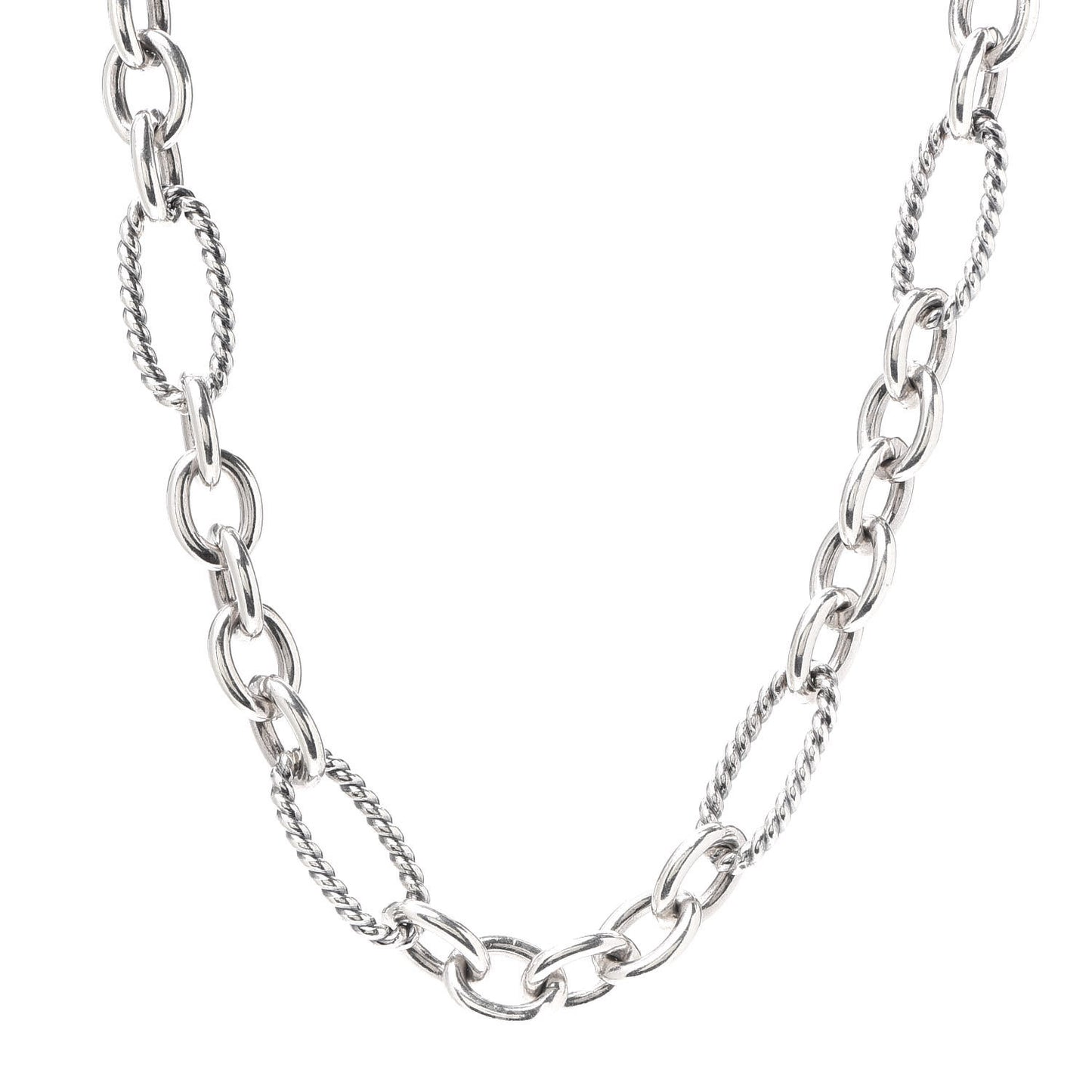 Sterling Silver Figaro Chain Necklace