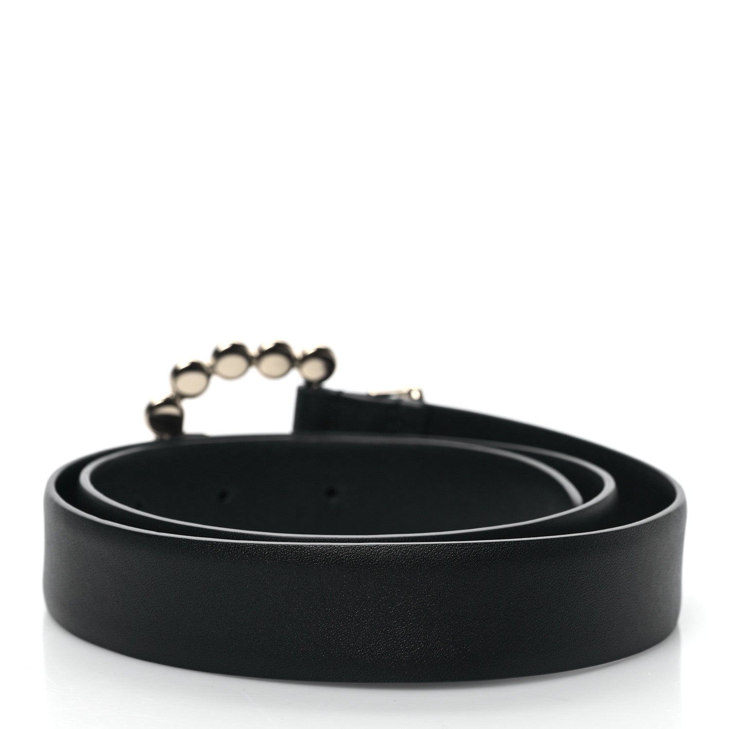 Chanel Calfskin Pearl CC Belt 75 30 Black 2 of 4