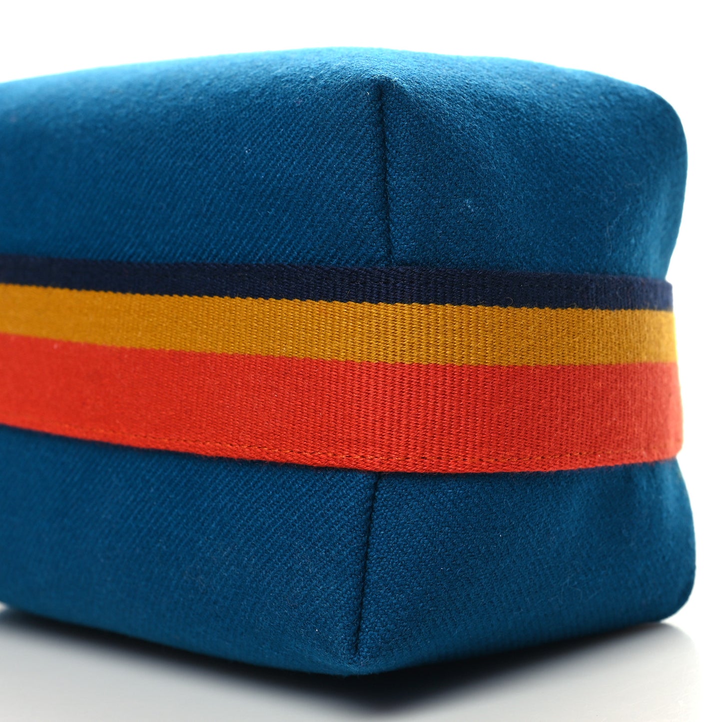 Wool Rocabar Small Bride-A-Brac Pouch Bleu Paon