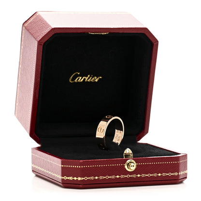 Cartier 18K Pink Gold 5.5mm LOVE Ring 56 7.5 5 of 5