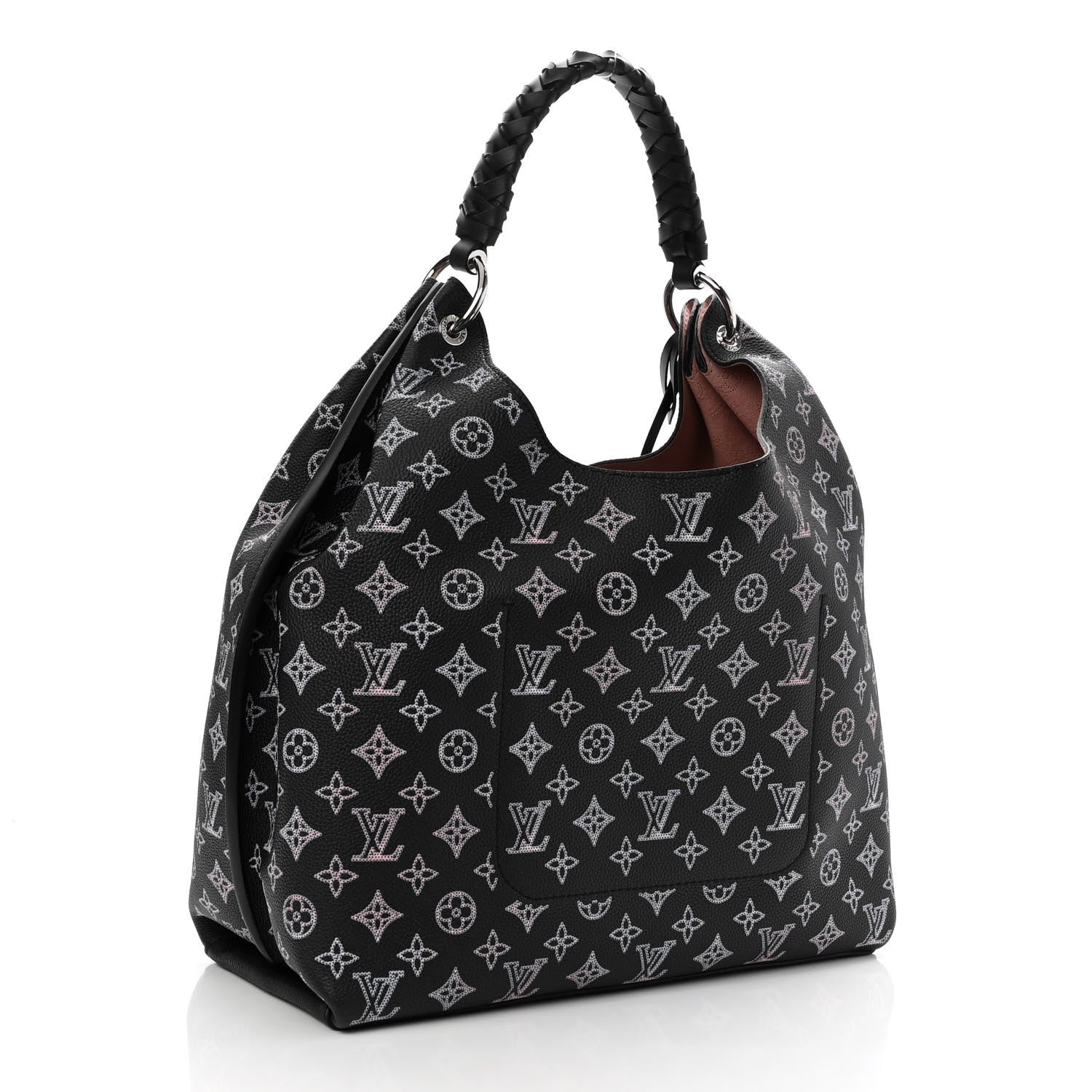 Louis Vuitton Mahina Carmel Hobo PM Black 3 of 9