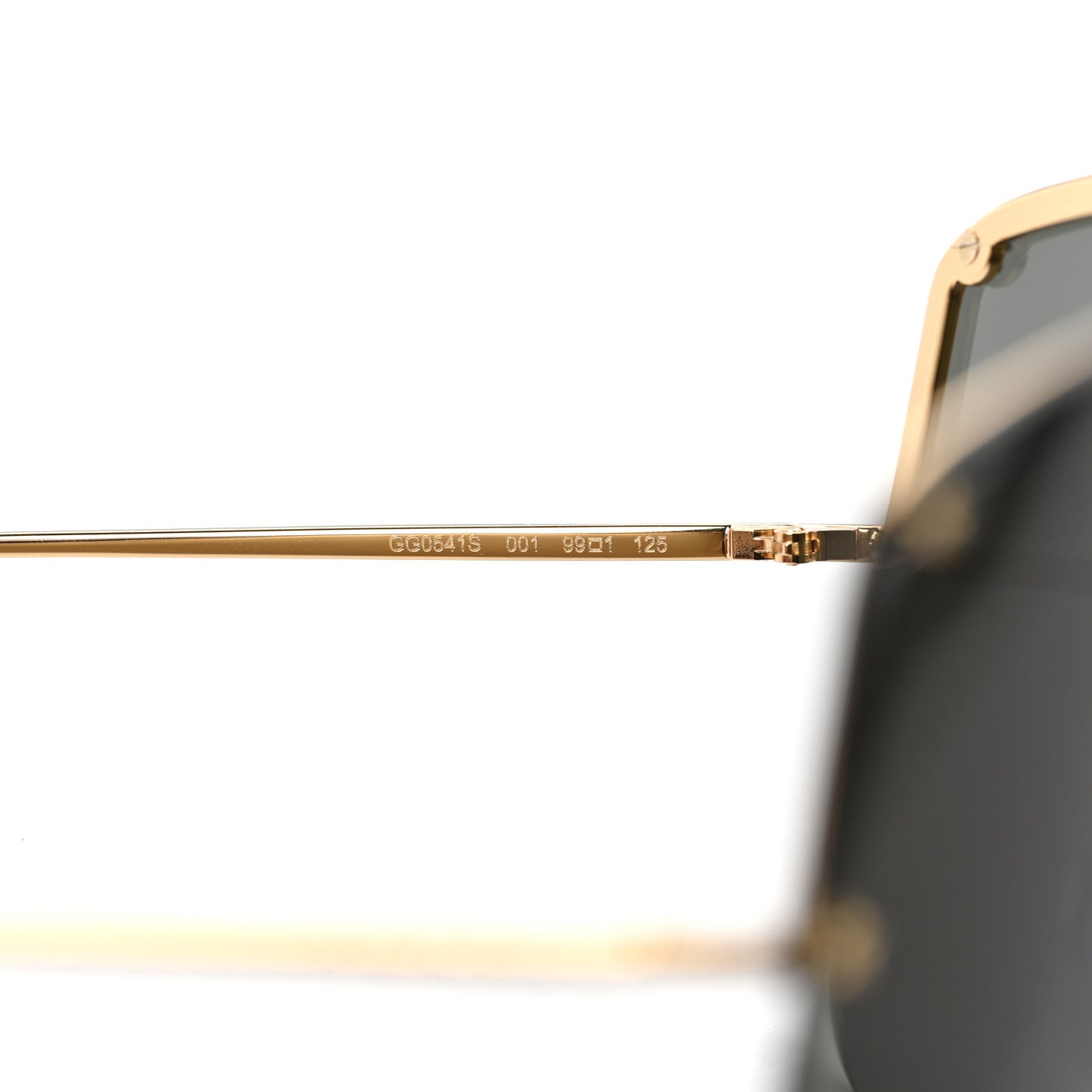 Acetate Oversized Aviator Star Sunglasses GG0541S Black