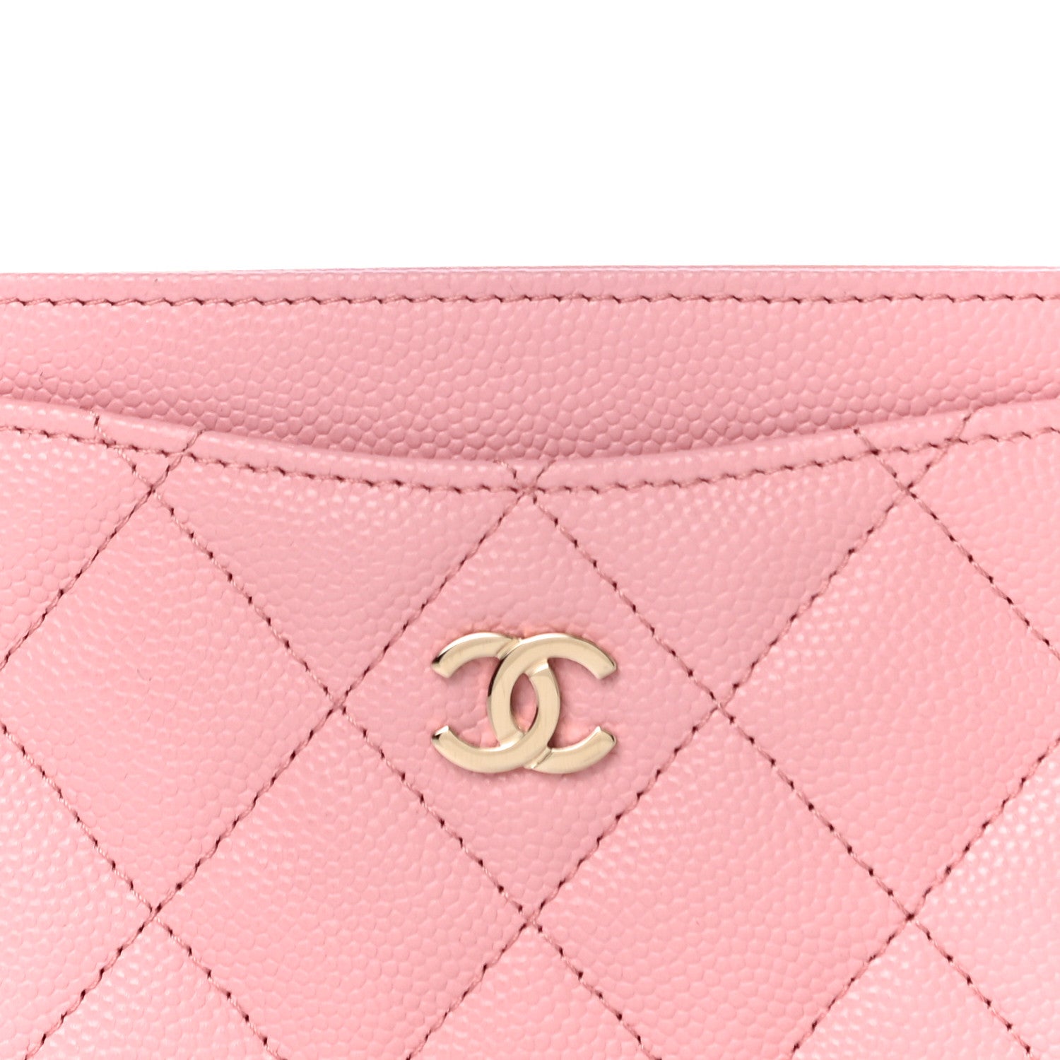 Chanel Caviar Quilted Card Holder Pink 9 of 12