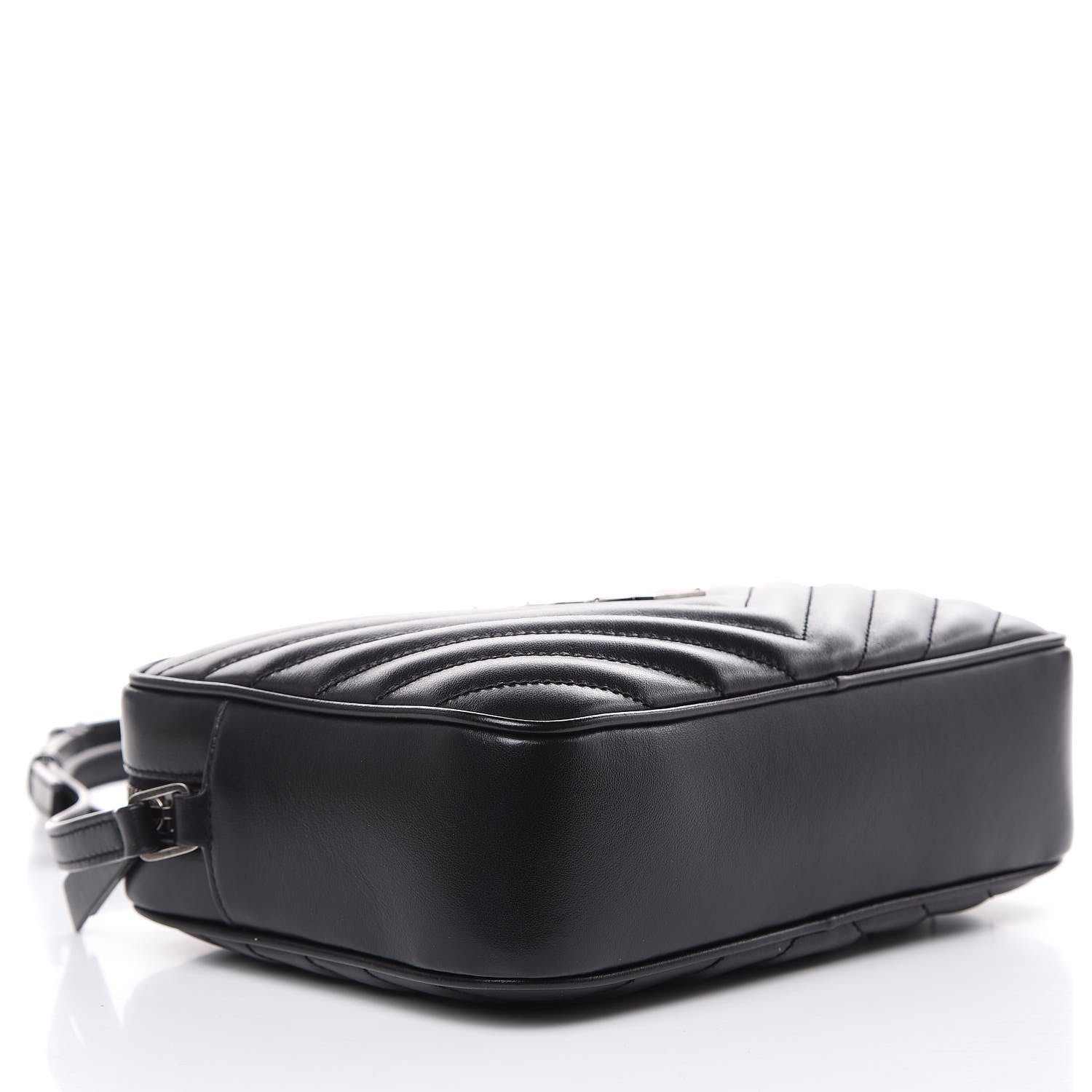 Saint Laurent Calfskin Matelasse Monogram Lou Camera Bag Black 4 of 9