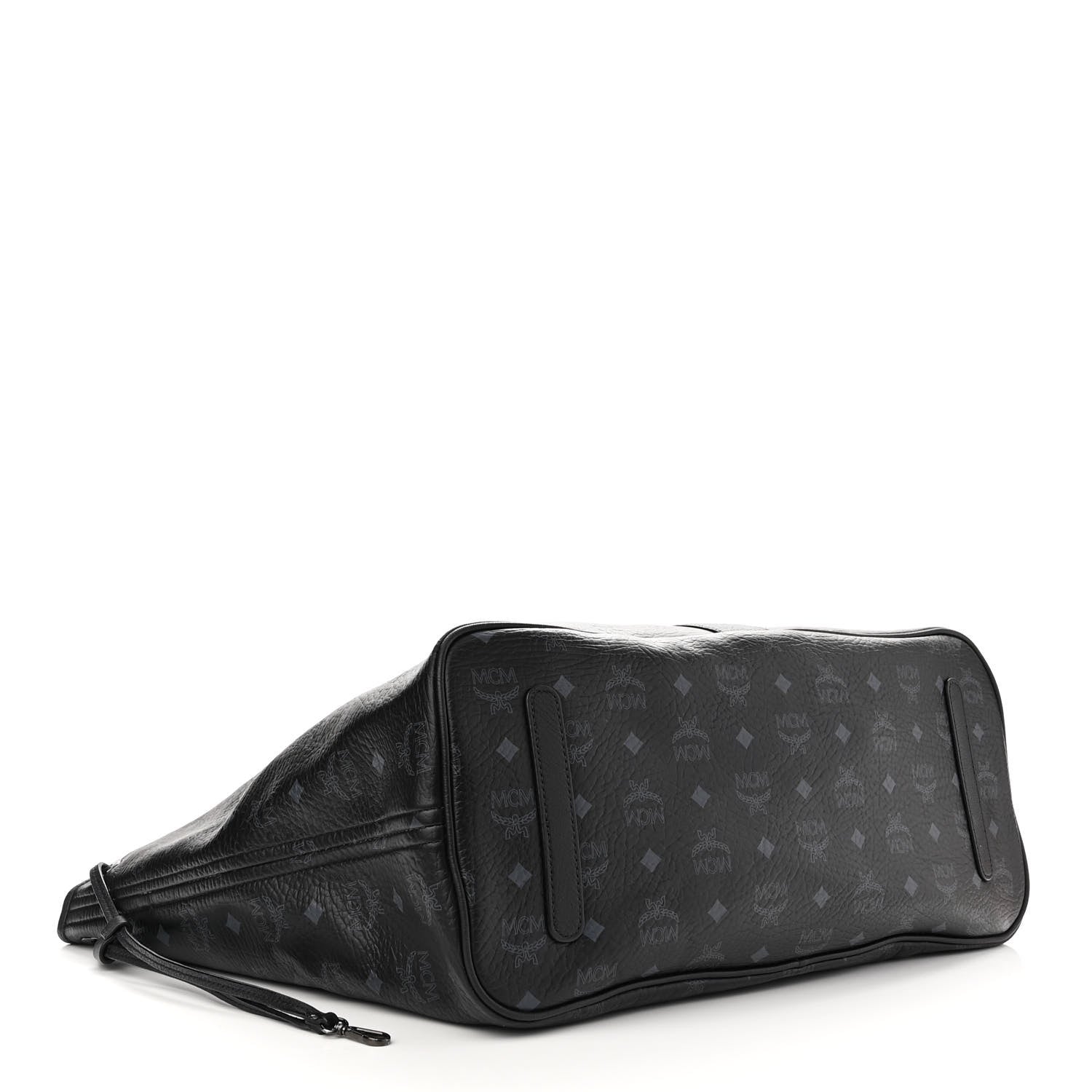 MCM Visetos Large Liz Reversible Shopper Tote Black 5 of 18