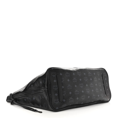 MCM Visetos Large Liz Reversible Shopper Tote Black 5 of 18
