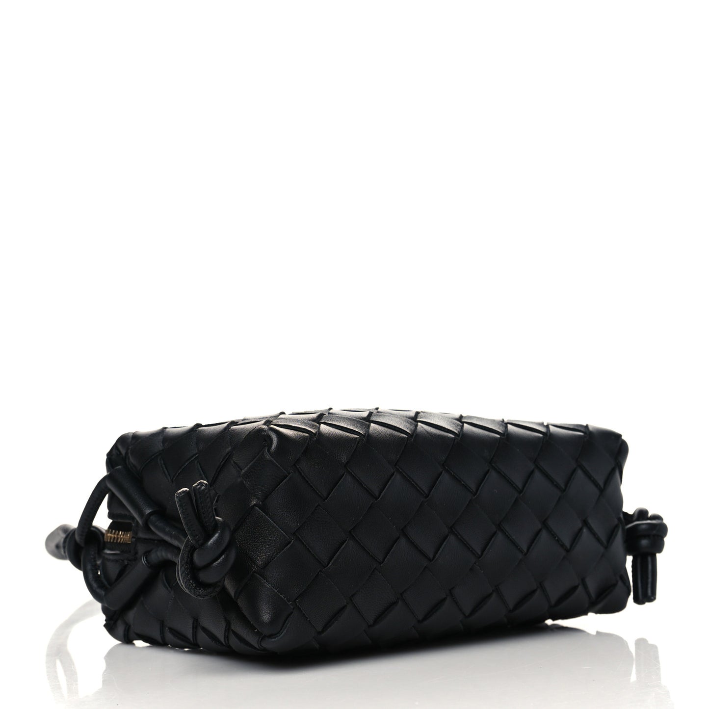 Nappa Intrecciato Mini Loop Camera Bag Black