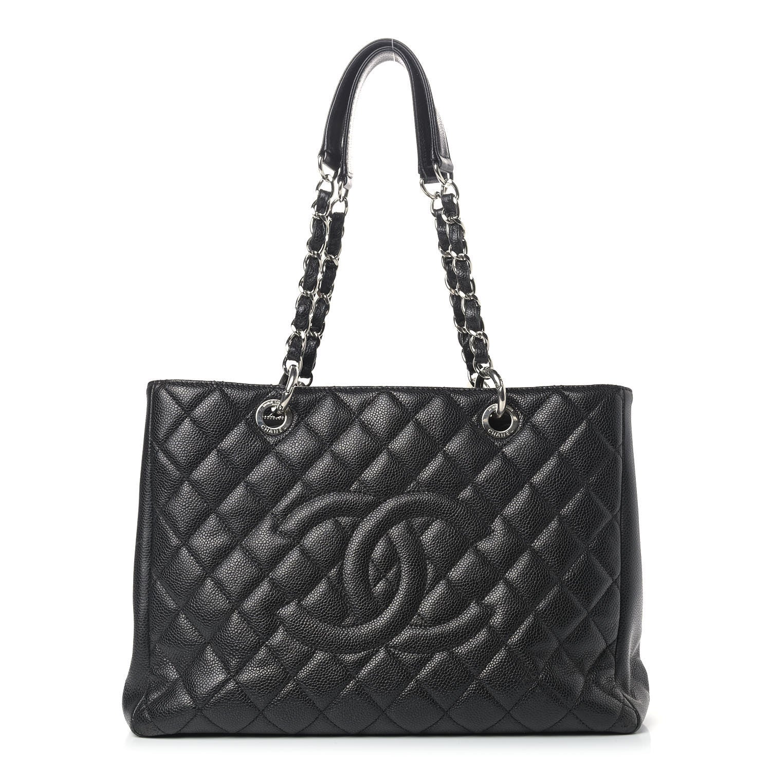 Chanel Caviar Quilted Grand Shopping Tote GST Black 1 of 11