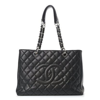 Chanel Caviar Quilted Grand Shopping Tote GST Black 1 of 11
