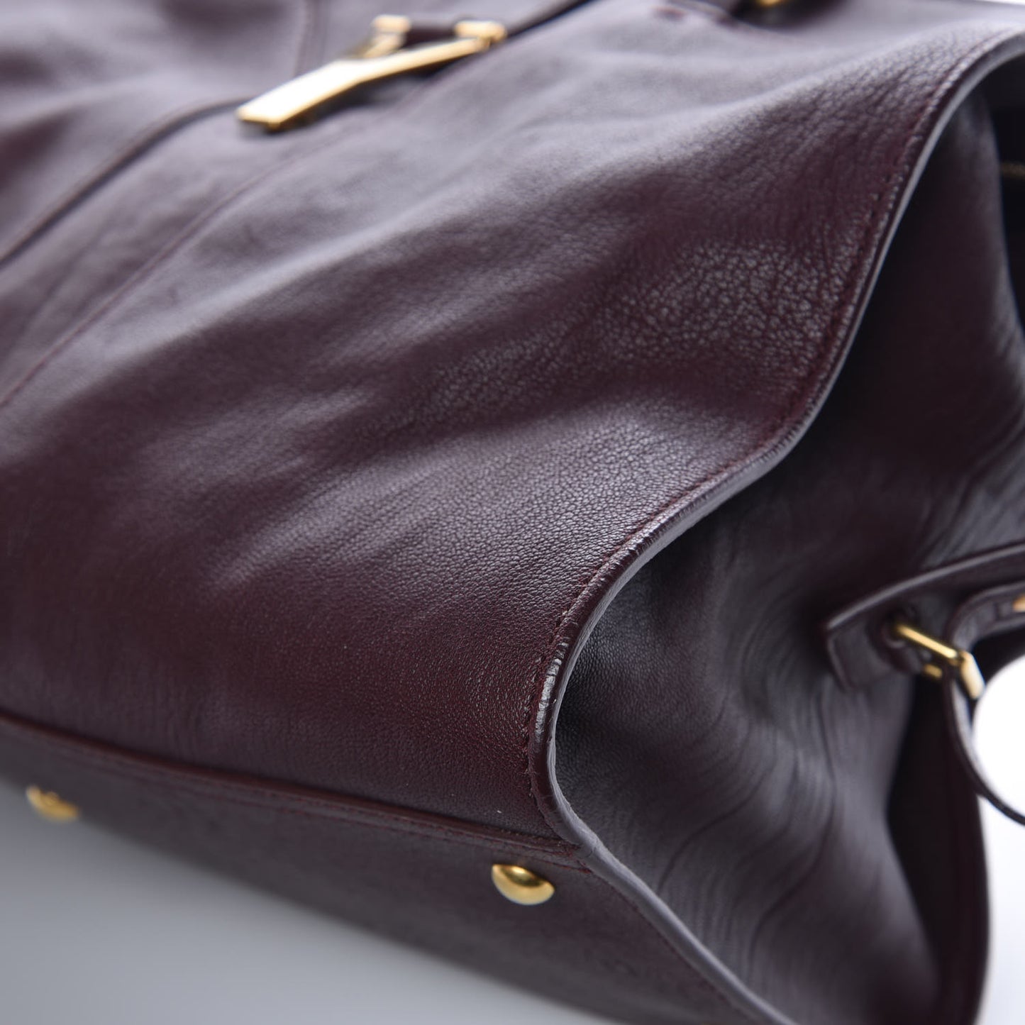 Sheepskin Medium Cabas ChYc Plum