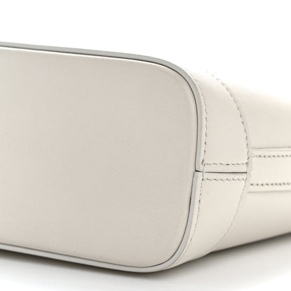 Celine Smooth Calfskin Mini Cuir Triomphe Bucket Bag White 11 of 12