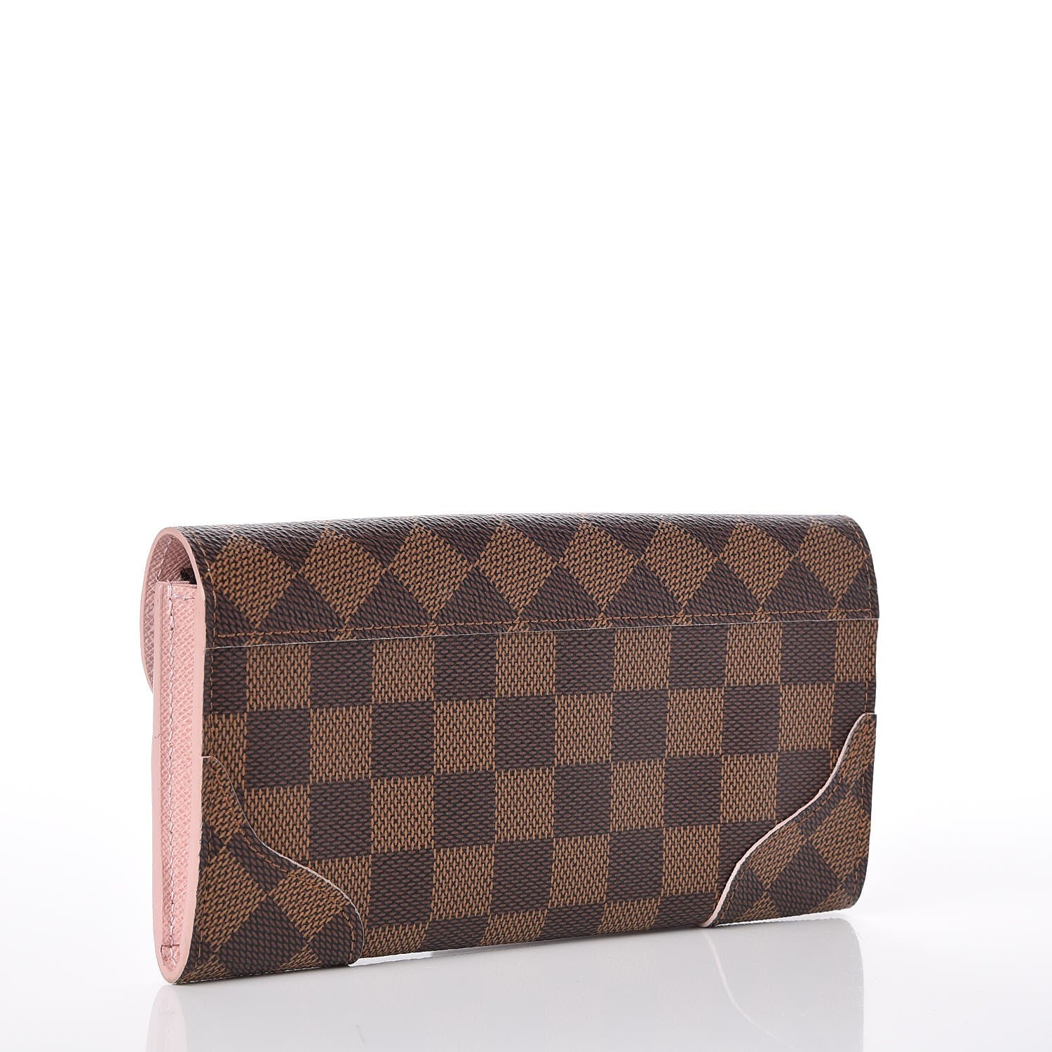 Louis Vuitton Damier Ebene Caissa Wallet Rose Ballerine 3 of 7