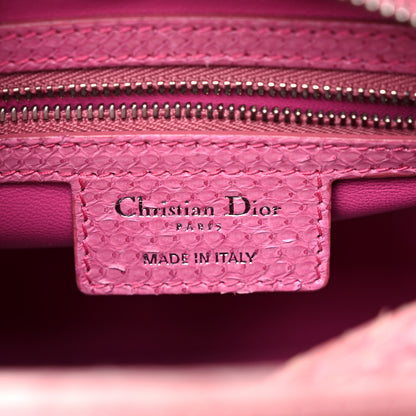 Christian Dior Python Medium Lady Dior Pink 6 of 25