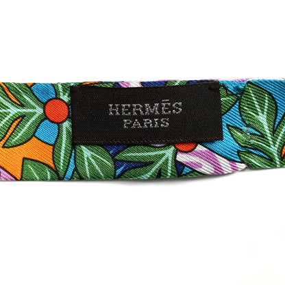 Hermes Silk La Source De Pegase Doll Twilly Orange Vif Jaune 6 of 8