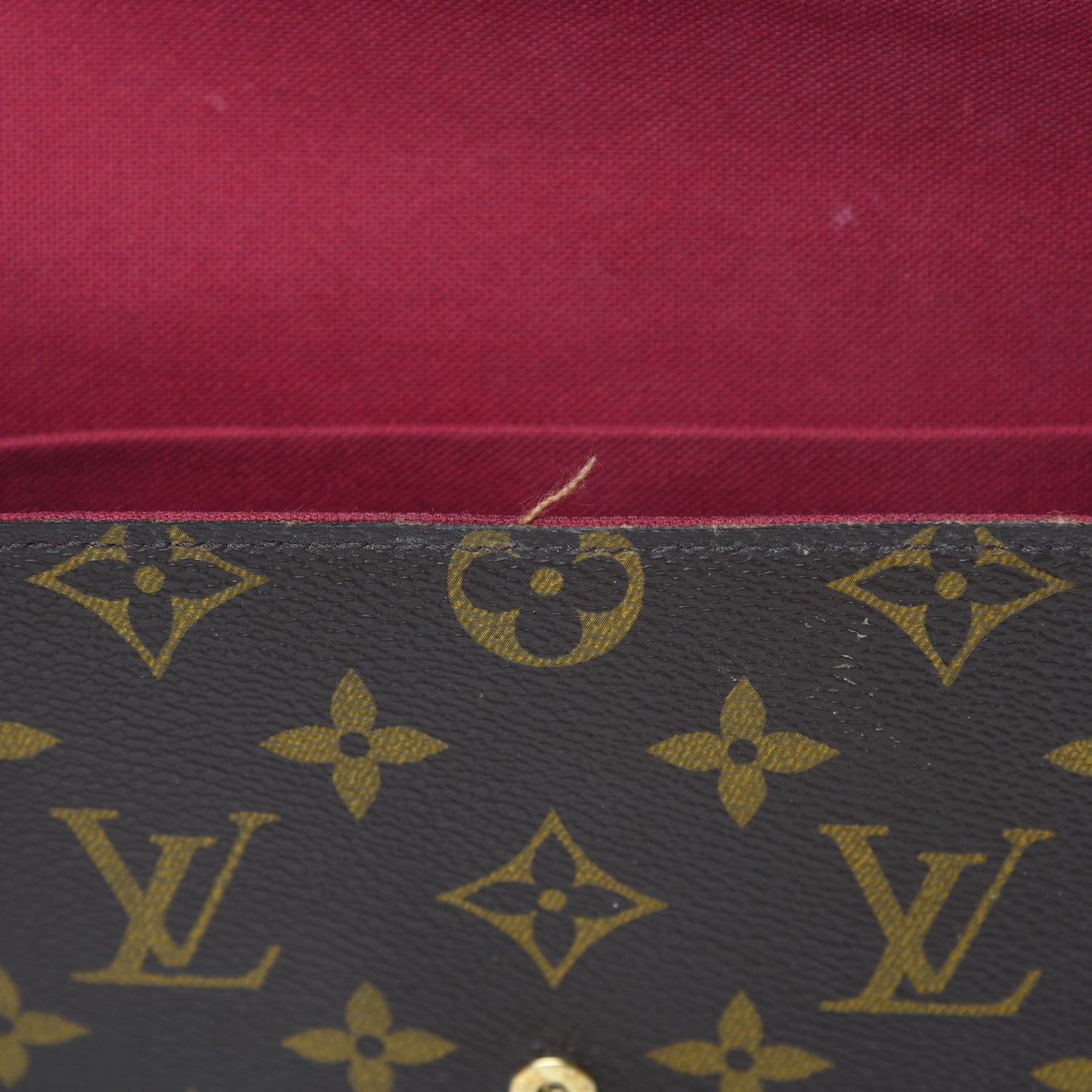 Monogram Pochette Felicie Chain Wallet Fuchsia