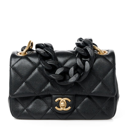 Chanel Caviar Quilted Funky Match Mini Flap Black 1 of 11