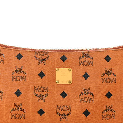 MCM Visetos Baguette Bag Cognac 7 of 10