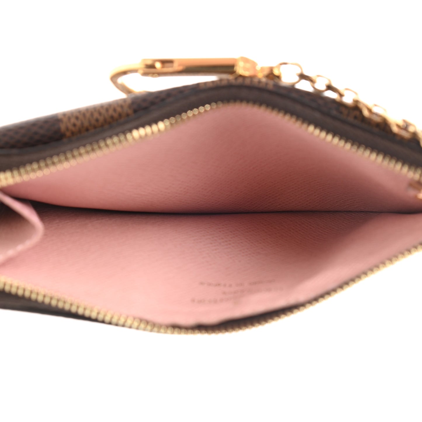Damier Ebene Recto Verso Card Holder Rose Ballerine