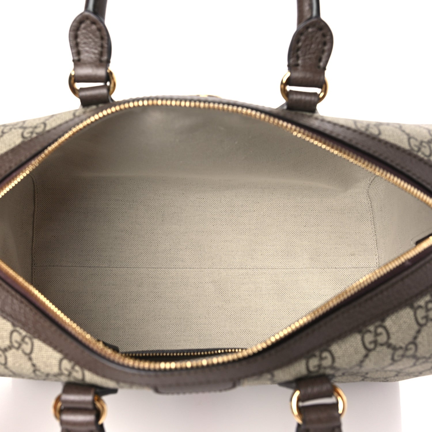 Gucci GG Supreme Monogram Web Medium Ophidia Top Handle Bag Beige Ebony 5 of 10