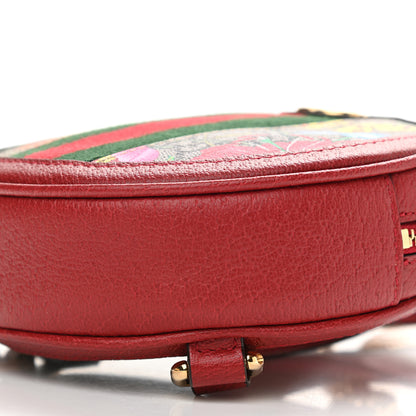 Gucci GG Supreme Monogram Web Flora Mini Ophidia Round Backpack Red 10 of 10