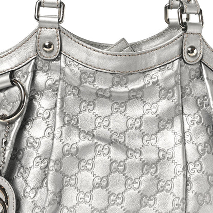 Gucci Guccissima Medium Sukey Tote Silver 8 of 10