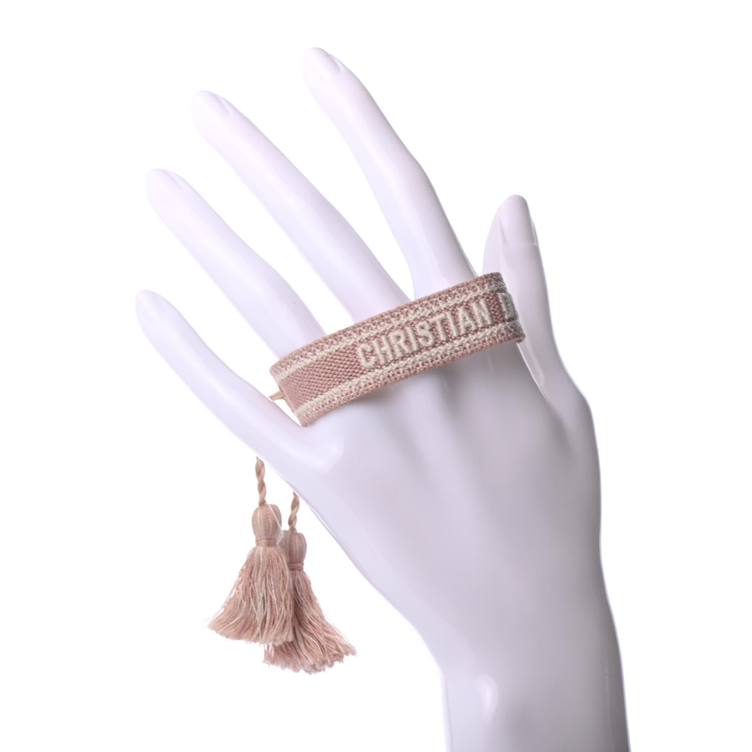 Christian Dior Woven Cotton J'Adior Friendship Bracelet Nude 2 of 3