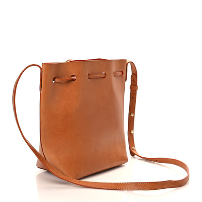 Mansur Gavriel Vegetable Tanned Calfskin Mini Bucket Bag Camello Orange 2 of 11