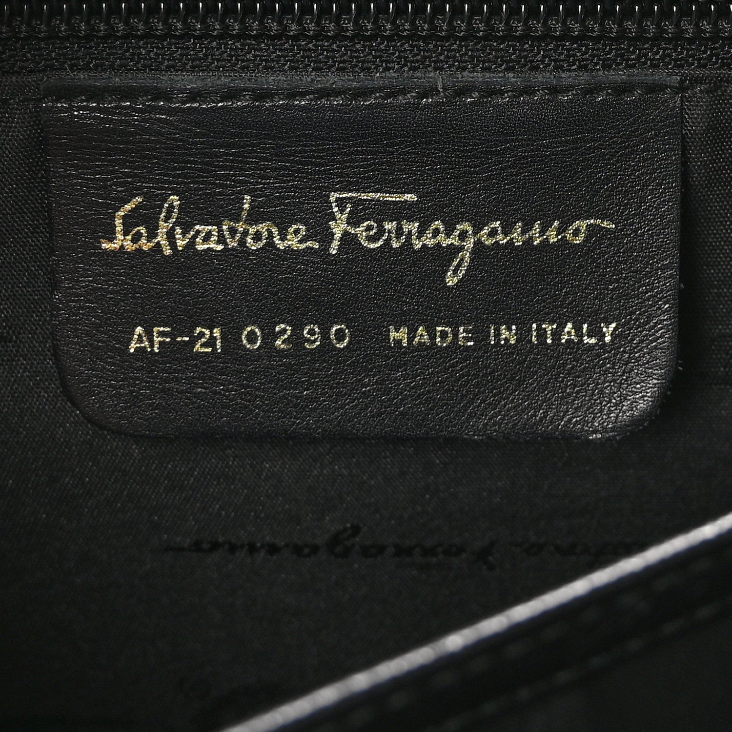 Salvatore Ferragamo Hammered Calfskin Gancini Top Handle Bag Black 6 of 10