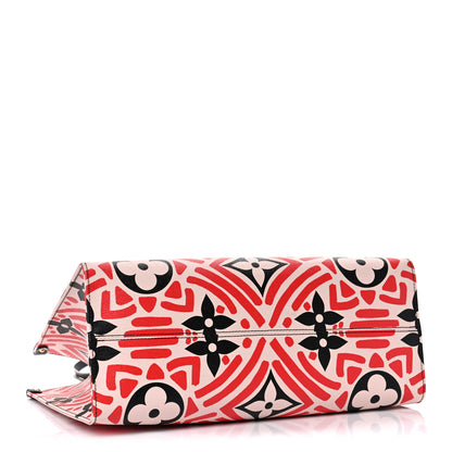 Louis Vuitton Monogram Giant Crafty Onthego GM Creme Rouge Black 4 of 14