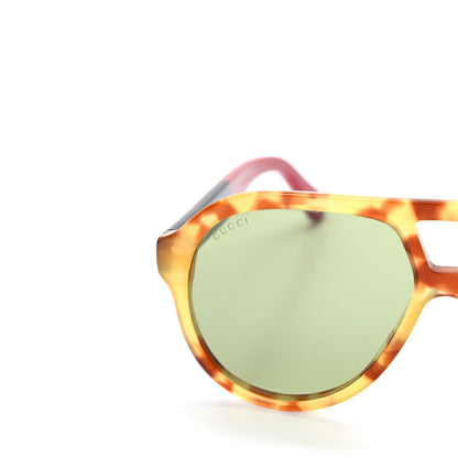 Gucci Acetate Aviator Urban Sunglasses GG0159S Light Tortoise 5 of 10
