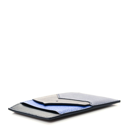 Hermes Epsom Evercalf Evercolor Sombrero Les Petits Chevaux Card Holder Bleu Encre Indigo 4 of 9