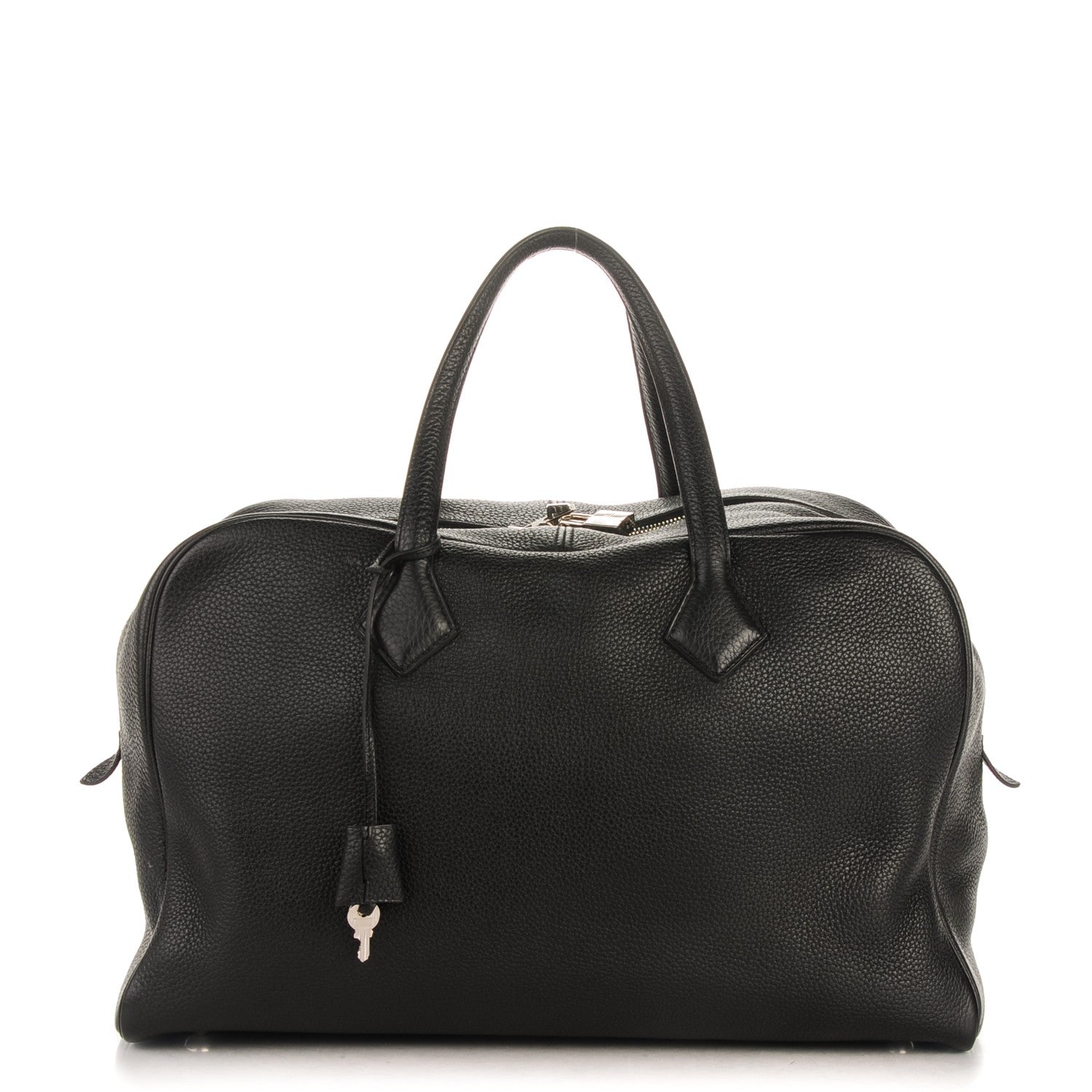 Hermes Taurillon Clemence Victoria II 43 Travel Black 1 of 7