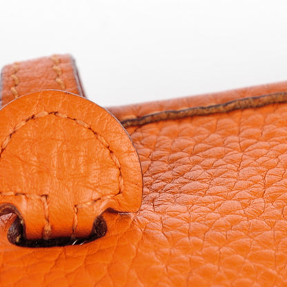 Hermes Taurillon Clemence Evelyne TPM Orange 12 of 14