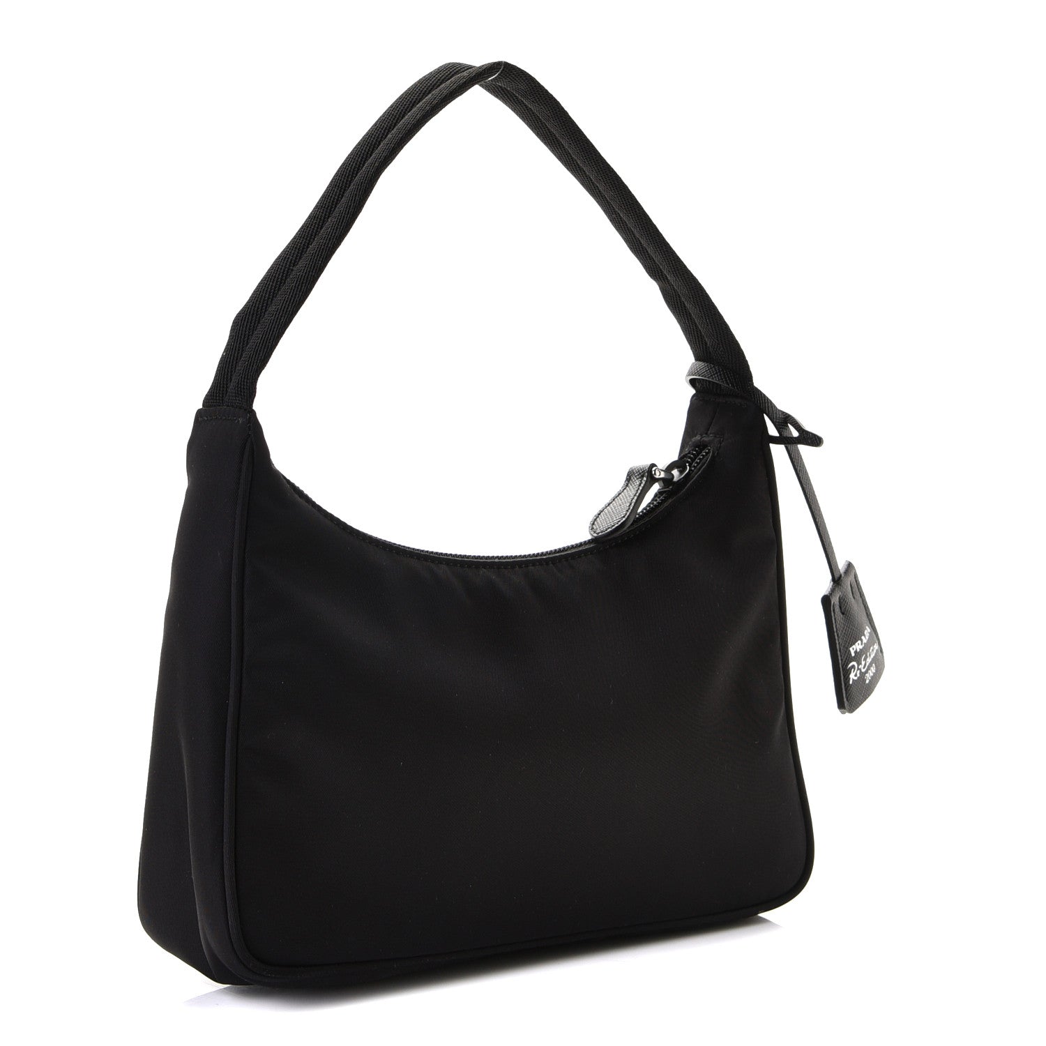 Prada Tessuto Nylon Mini Re-Edition 2000 Bag Black 2 of 8