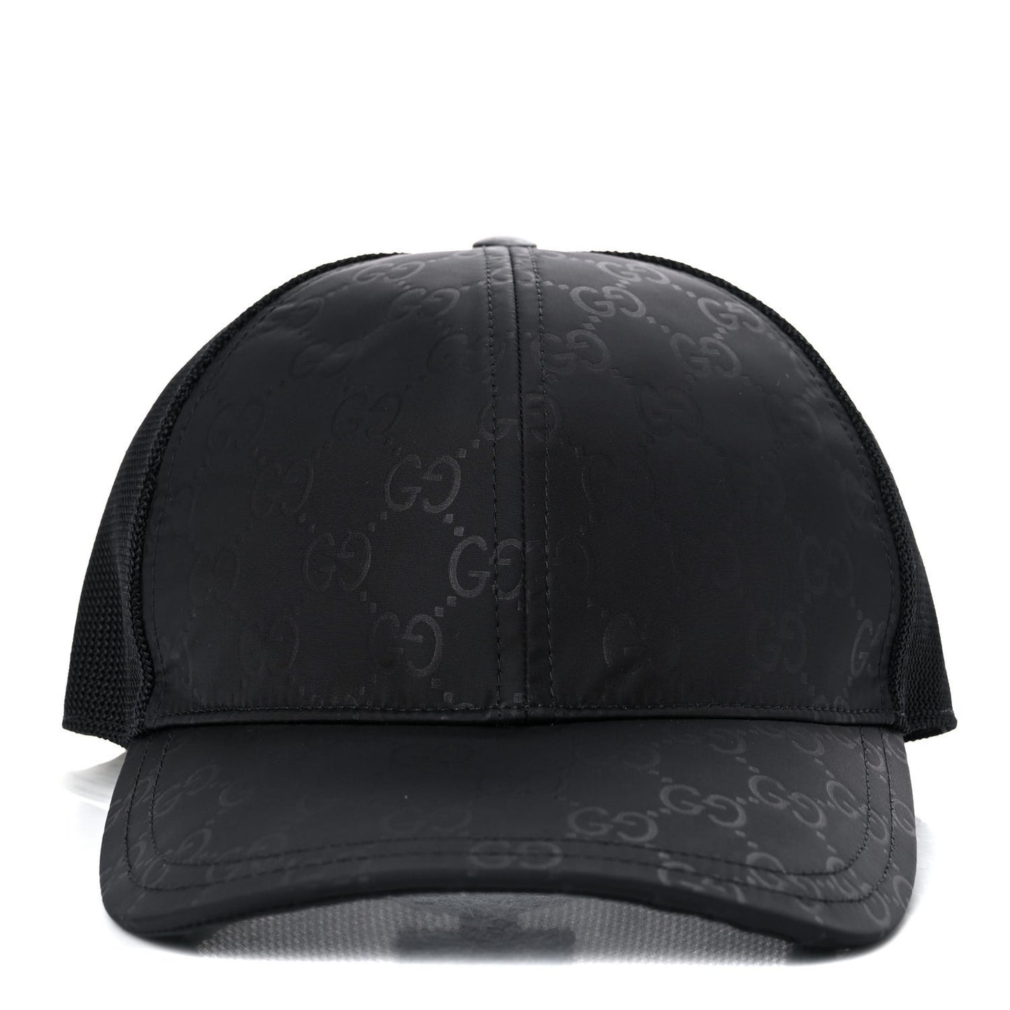 Nylon Monogram Baseball Hat M Black