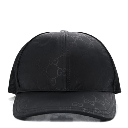 Gucci Nylon Monogram Baseball Hat M Black 6 of 10