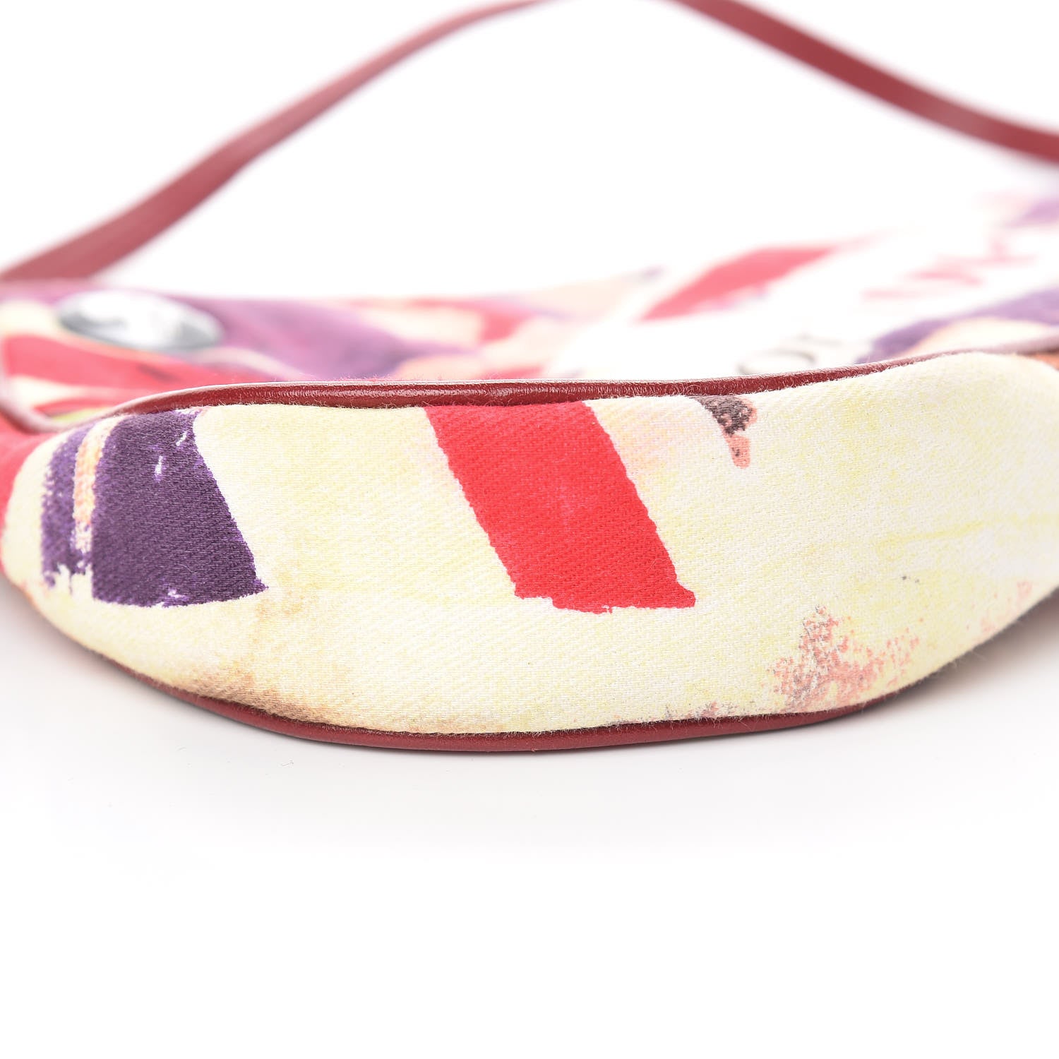 Christian Dior Canvas Le Victim Mini Saddle Pochette Red 9 of 16