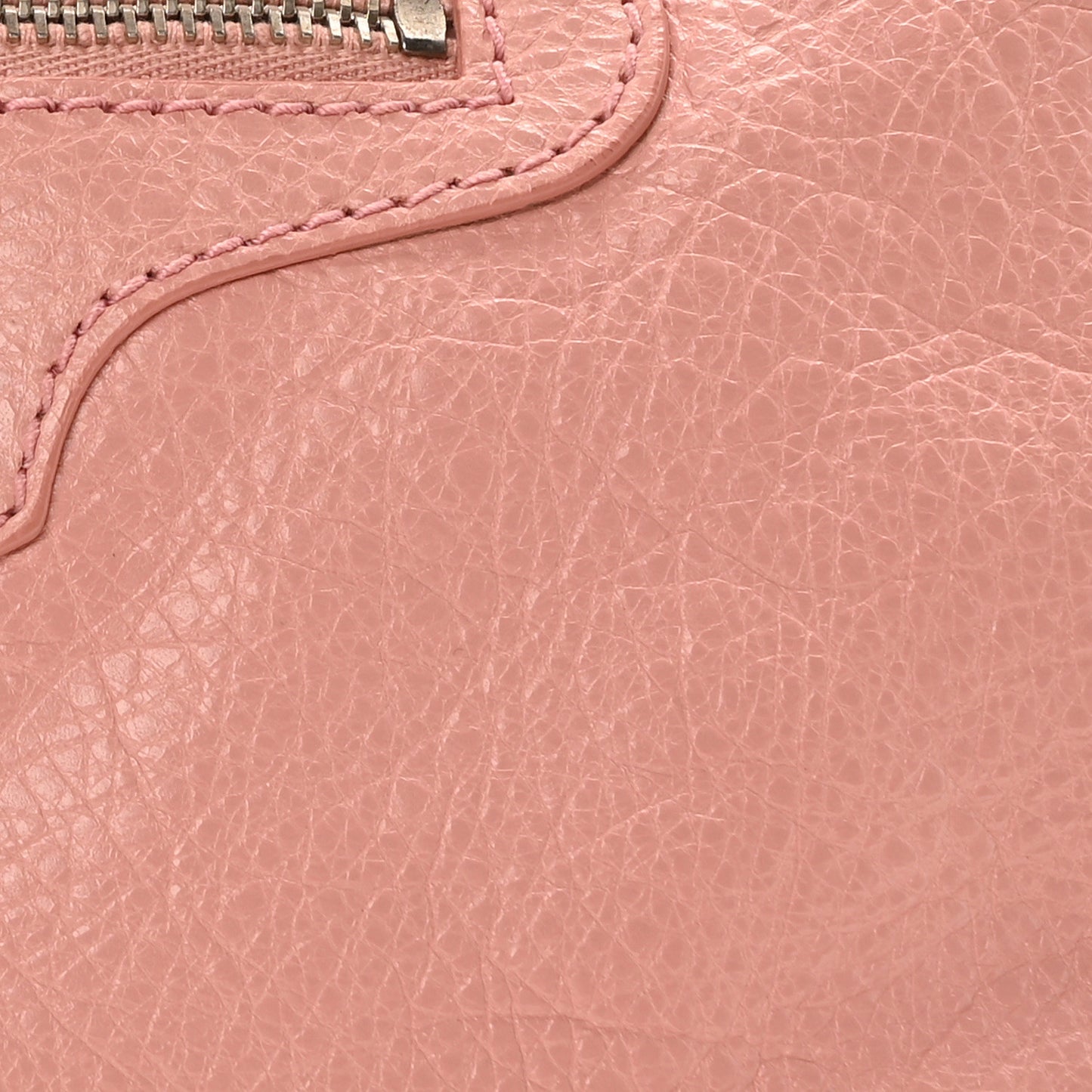 Agneau Giant 12 Silver Hardware City Rose Peche